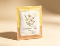 Sachets d'emballage biodégradables mats pour thé à la camomille, petits sachets thermoscellables, résistants à l'humidité, pour thé Yerba et snacks