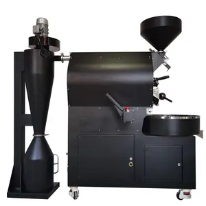 Wintop WS-15 Coffee Roaster Machine Gas Commercial Coffee Roaster With Profile Repeat Ability With App Control Food Grade Drum