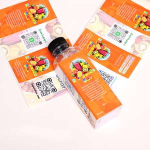 Etiqueta Autoadhesiva Rectangular de PET para Bebidas de 16 oz de K's Juice Bar, con Código de Barras e Impresión Digital - Product Image 4