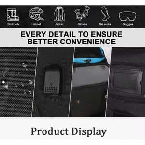 Muestra Gratuita, Bolsa de Transporte para Botas de Esquí Personalizada de 50L, Mochila Impermeable para Botas de Esquí y Snowboard - Product Image 6