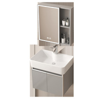 Usine Personnalisé Salle De Bains Vanités Pvc Salle De Bains Cabinet Pas Cher Petite Salle De Bains Vanités Avec Lavabo