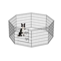 Parc de jeu octogonal pliable pour animaux de compagnie, clôture portable pour chiens, idéal pour l'exercice en extérieur et en intérieur, enclos pour chiots, clôture pour petits animaux – Offre Spéciale