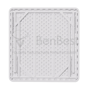 Square 86cm Half Foldable Non-half Folding Wholesale White Plastic <strong>Dining</strong> <strong>Table</strong> <strong>Picnic</strong> Camping Use - Product Image 4