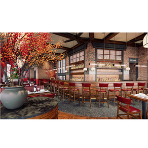 Fornire il servizio di Rendering 3D mobili per ristoranti personalizzati illuminazione disegni CAD Interior Design del <span class=keywords><strong>ristorante</strong></span> - Product Image 4
