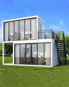 Casa Contenedor Modular Prefabricada de Acero de 20 pies, Villa Funcional de Vidrio, Centro Comercial, Oficina, Tienda, Apartamento, Hotel, Escuela, Hospital - Product Image 3