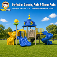 Équipement de jeu commercial en plastique pour enfants : ensembles de jeux, toboggan, pour parcs d'attractions, écoles, jardins et espaces de jeux extérieurs