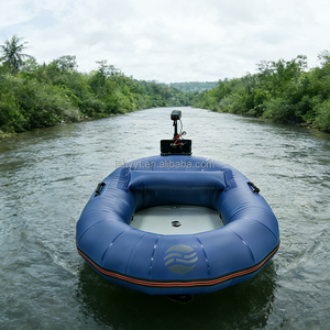 <span class=keywords><strong>Kayak</strong></span> de pêche <span class=keywords><strong>gonflable</strong></span> Hailebao pour aventures en plein air, bateau en PVC durable avec structure robuste pour la dérive et l'exploration aquatique - Product Image 4