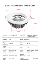 Downlight LED encastré intelligent avec contrôle par application et fonction de temporisation, doté de puces LED importées, pour centres commerciaux, hôpitaux et parkings