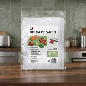 Bolsas de Plástico para Almacenamiento de Alimentos al Vacío ERP de 20x25cm, Paquete de 10 Unidades Texturizadas para Carne, Pescado, Verduras, Uso en la Cocina - Product Image 3