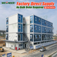 Maison conteneur Wecheer, bâtiment modulaire préfabriqué multi-pièces, maisons conteneurs en kit pour services communautaires, pièce temporaire