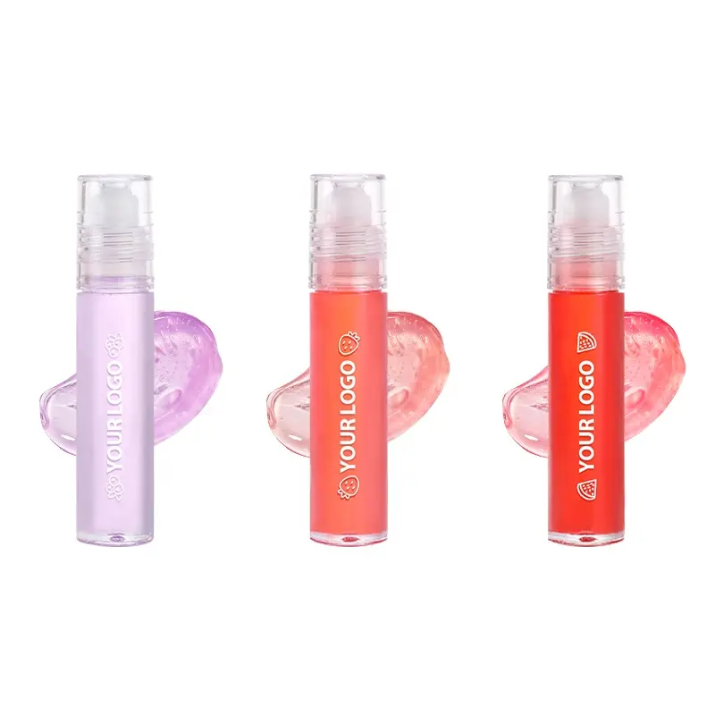 Frutas Morango Melancia Sabor Perfumado Roller Ball Hidratante Mini Lip Gloss Oil