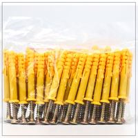 Hangfan Anclaje de palanca de plástico de nailon Croaker amarillo profesional Martillo de acero recubierto de zinc Anclaje de pared Rosca M8 12mm