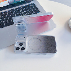 Étui de téléphone Lichicase avec support métallique transparent et paillettes pour Tecno Spark <span class=keywords><strong>20</strong></span> 20c <span class=keywords><strong>20</strong></span> <span class=keywords><strong>Pro</strong></span> <span class=keywords><strong>Coque</strong></span> antichoc - Product Image 6