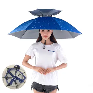 37 дюймов рыболовный Зонт Кепка двойной слой большой зонт шляпа для кемпинга на открытом воздухе