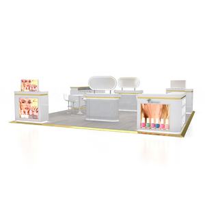 20 Fuß Maßgefertigter Edelstahl-Kosmetikschrank <span class=keywords><strong>Make</strong></span>-<span class=keywords><strong>up</strong></span>-Display Werbe-Ausstellungsstand - Product Image 3