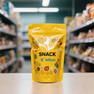 Sacs d'emballage personnalisés en plastique pour fruits secs, sacs à fond plat thermoscellables, Doypack en aluminium avec fenêtre transparente - Product Image 4
