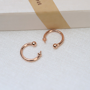 Pendientes de Plata S925 para Mujer, Pendientes de Perlas, Accesorios Personalizados DIY, Soporte Vacío, Fornituras de Joyería Semiterminadas - Product Image 3