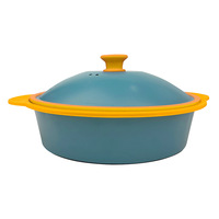 Four à micro-ondes et friteuse pour saucisses, ailes de poulet, steak de bœuf, filet de poisson, riz cuit à la vapeur - Compatible lave-vaisselle, pot chauffant léger