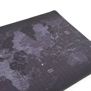 Tappetino per Mouse con mappa del mondo da gioco in gomma liscia professionale esteso di grandi dimensioni personalizzato