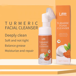 Nghệ axit amin rửa mặt với được xây dựng trong bàn chải Collagen truyền bong bóng mousse cho sáng làm sạch sâu tất cả các loại da - Product Image 2