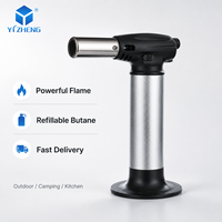 Briquet torche à jet haute température DP personnalisé avec logo, coupe-vent, rechargeable au butane, pour barbecue, cigares et cuisine