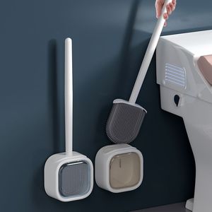 Ensemble de supports pour brosse de toilette, design carré mural, facile à nettoyer, pour usage domestique - Product Image 1