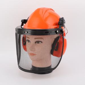 Hard Hat Helmet with Steel Wire <b>Mesh</b> Face Shield <b>for</b> Hedge Trimmer Chainsaw Lawn Mower-Security Gear - Product Image 4