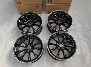 Maining Jantes en aluminium forgé <span class=keywords><strong>noir</strong></span> brillant à rayons multiples pour <span class=keywords><strong>Audi</strong></span> <span class=keywords><strong>Q8</strong></span>/SQ8 4M ABT GR22 Aftermarket 5x112 22x10J - Product Image 2