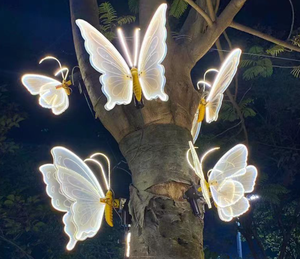 Lámpara LED de Mariposa de Neón para Exteriores, Impermeable IP65, Decorativa para Árboles, Jardín, Paisajes, <span class=keywords><strong>Navidad</strong></span>, Fiestas y Bodas - Product Image 5