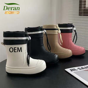 DERAN OEM usine personnalisé enfant en caoutchouc enfants bottes de <span class=keywords><strong>pluie</strong></span> enfant en bas âge chaussures de <span class=keywords><strong>pluie</strong></span> imprimer enfants bottes de <span class=keywords><strong>pluie</strong></span> imperméables pour garçons et filles - Product Image 1