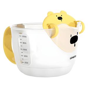 Taza medidora con filtro Uiparty de 1 litro, de plástico, con escala, para hornear y uso en la cocina - Product Image 3