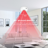 LangYeao WiFi PIR Présence humaine + capteur de détection de mouvement PIR Détecteur de luminance Assistant domestique à piles