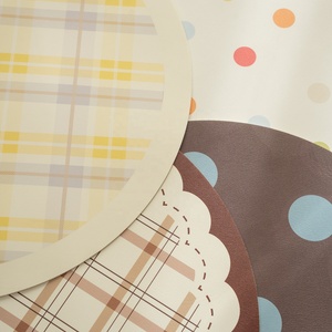 Keset Penyerap Pola Kotak-kotak Polka Dot Berwarna-warni Kain PU PVC Dekorasi Rumah Ruang Tamu Kamar Mandi Keset Pintu - Product Image 2