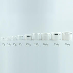 Conteneurs cosmétiques personnalisés à large bouche, blanc, noir, ambre, pot en plastique pour animaux de compagnie avec couvercle en aluminium, 100ml - Product Image 2