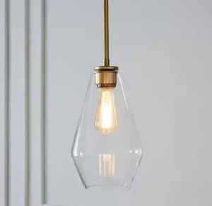 Lumière pendante en verre de simplicité d'éclairage de zèle pour la lumière pendante en verre claire de salle à manger - Product Image 5