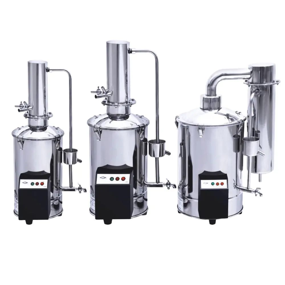 Destilador de agua eléctrico de 5L, 10L, 20L, máquina de agua destilada de acero inoxidable para laboratorio médico