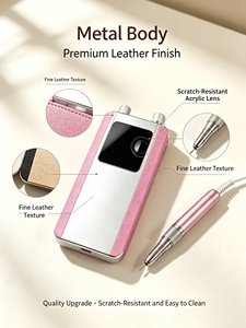 Machine à percer les ongles portable 0-45000 tr/min, moteur sans balais rechargeable par USB, forme stylo, taille de tige 2,3 mm, emballage boîte blanche - Product Image 3