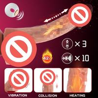 Dildo Realista para Adultos, Pene Falso Eléctrico Totalmente Automático para Masturbación Femenina con Función de Calentamiento y 10 Frecuencias de Vibración
