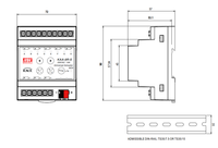 Actionneur universel KNX MEAN WELL à montage sur rail DIN