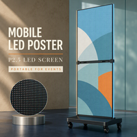 Afficheur LED mobile P2.5, signalisation numérique pliable, 4K HDR10, écran avec garantie de 2 ans