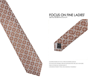 Corbata de Negocios para Hombre, Estilo Clásico, Color Caqui Retro, Personalizada de Fábrica, Corbata Color Champán para Bodas - Product Image 5