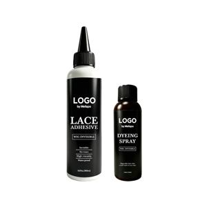 Colle pour perruque en dentelle imperméable <span class=keywords><strong>à</strong></span> tenue forte, invisible, sans trace, adhésif capillaire 150ml, étiquette personnalisée OEM, vente en gros - Product Image 1