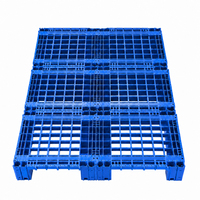 Palette en plastique modulaire à emboîtement, librement combinable pour un stockage en entrepôt sur mesure