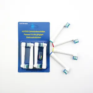 4pcs Vbatty Para Oral B cabeça escova de dentes Soft Cerdas Escova Elétrica Escova de Dentes Substituição Cabeças para Oral B Dentes Limpo