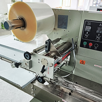 Machine d'emballage alimentaire électrique horizontale pour biscuits, gâteaux, légumes, fruits, emballage de sacs en plastique et de film, semi-automatique