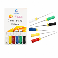 JINGC Vente Chaude Limes K Dentaires Manuelles en NiTi à Usage Manuel 6 Pièces/Emballage 21/25mm # Instruments endodontiques certifiés CE 15-40 pour le traitement des canaux radiculaires