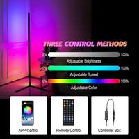 TOGETHER Blanc RGB Remote Nordic Luxury Feather Lampes sur pied contemporaines Étagère LED Lampadaire d'angle