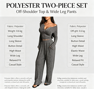 Completo da <span class=keywords><strong>Donna</strong></span> in Poliestere con Scollo a V e Pantaloni a Gamba Larga, Drappeggio Fluido, Resilienza Dimensionale, Silhouette Architettonica, <span class=keywords><strong>Tuta</strong></span> Raffinata in <span class=keywords><strong>Jersey</strong></span> - Product Image 2
