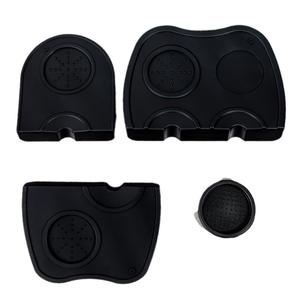 เสื่ออัดผงกาแฟกันลื่นทำจากซิลิโคนพร้อมที่จับมุมสำหรับอุปกรณ์เครื่องชงกาแฟอุปกรณ์เสริมสำหรับบาร์ - Product Image 4