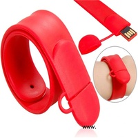 Bracelets USB personnalisés avec logo, clé USB en forme de bracelet, disque USB, bande en silicone écologique, clés USB, clé USB flash